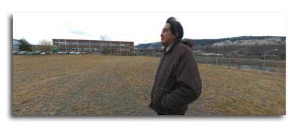 Panoramic still with Loretta Seymour from Imaging British Columbia: Kamloops Indian Residential School. John Craig Freeman, 2006.