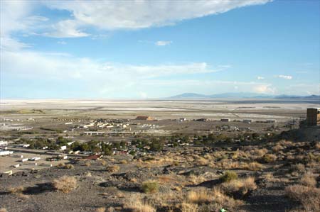 Looking southeast across the Great Salt Lake Desert, Wendover, Utah, 2003, photograph by Chris Taylor