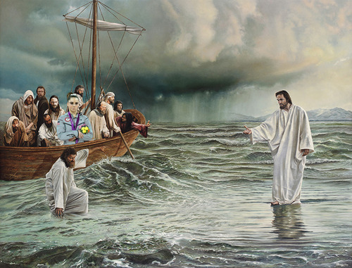 Description: Walking on water is not impressive…