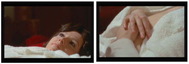 Giulia becomes aware of Anna’s sensuous teasing.